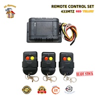 Autogate Remote Control 433mtz Red Yellow ( REMOTE CONTROL / RECEIVER )  - - READYSTOCK