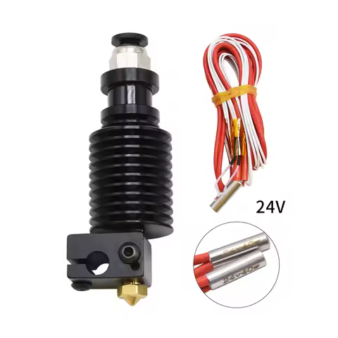 E3DV6 Extruder Kit DIY Remote Extrusion Hot End Kit 12V/24V 40W 1.75mm Diameter 3D Printer Accessori