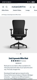 Haworth Zody Ergonomic Office Chair - Black