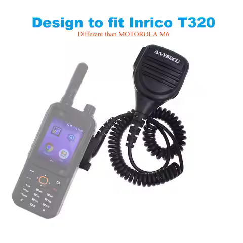 Anysecu Microphone For 4G Network Radio Inrico T320 A420S S100 S200 Android POC Mobile Phone Walkie 