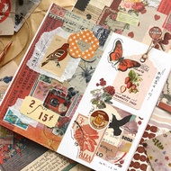 Series of journal material stickers, journal decoration stickers, butterfly stickers, European-style