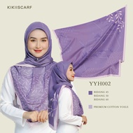 Bidang45 Tudung bawal printed by KIKIISCARF premium cotton voile