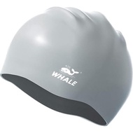 WHALE Oversized Unisex Swimming Cap, Durable Silicone Swimming Cap with Ear Protection Function, Sui