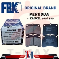 FBK Brake Pad Front/ Depan - Perodua Kancil 660 850 without Brake Shim