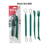 DAS Trimming Tools Basic Set 4pcs - Crafting of Das Clay Original Set - Made in Italy