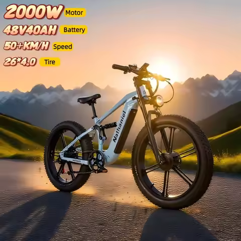 Electric bike Nathaniel SYR09 dual motor 2000W 48V 40Ah mountain E-bike 26*4.0 fat tire all terrains