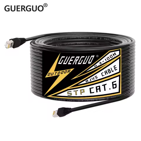 0.3M-100M Cat5/CAT6 STP/SFTP Stage Ethernet Extension Cable Outdoor&Indoor LAN Network Shielded Cabl