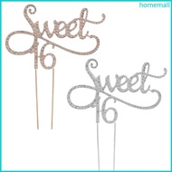 HO Sweet 16 Cake Topper 16th Birthday Party Themes With for Rhinestone Decoration A