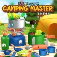 【Toys Island】FUNLOCK Camping Master Play Set Camper Simulation with Lights and Sounds Frieldtrip Pla