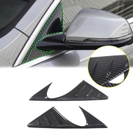ABS Rearview Mirror Side Triangle Spoiler Wind Deflector Trim Cover For BMW 2 Series 4 Door 2020-202