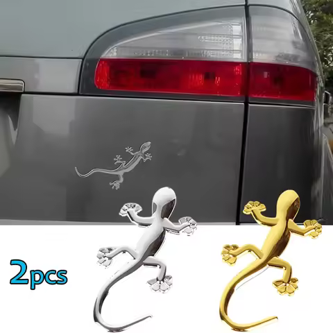 Creative Lizard Gecko Car Sticker 3D Metal Emblem Badge Car Motorcycle Styling Sticker Decals Animal