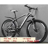 MTB 27.5 Mountain Bike FRAME ALLOY, 24 Speed murah murah
