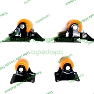 Orange Nylon Ranger Wheel 1.5 Inch Dead Brake New Stock