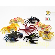Set of 8 fake crabs for children, mini crab models, sea animal toys