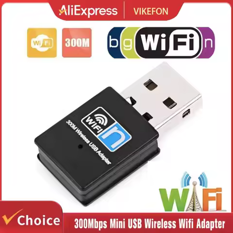 300Mbps Mini USB Wireless Wifi Adapter WiFi Network LAN Card 802.11b/g/n RTL8188 Adaptor Network Car