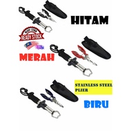 Stainless Steel Fish Lip Gripper + Plier Mancing 1 SET  PLAYER FISHING PLAYAR MANCING PENYEPIT IKAN GRIPPER IKAN