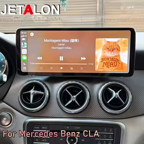 12.8" Ultra-thin Screen Android For Mercedes Benz A Class CLA GLA W176 C117 X156 W463 W246 Wireless 