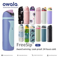 Owala FreeSip Double Wall 24oz 32oz Owala FreeSip Insulated Stainless Steel Water Bottle with Straw