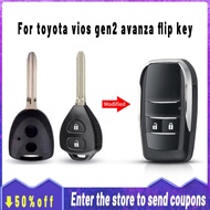 cod modified flip key For toyota avanza vios gen 2 flip key Remote shell replacement 2008 2009 2010 