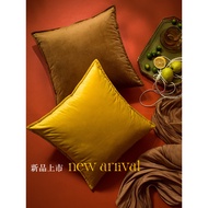 Fanju Attitude Nicole Solid Color Velvet Pillow Living Room Sand Discovery Generation Simple Bed Pil