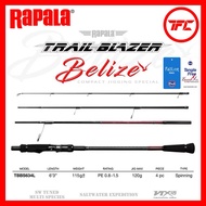 RAPALA Trail Blazer Belize Compact Jigging Baitcast & Spinning Travel Rod BC Baitcasting Light Trail