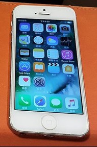 銀色 Apple iPhone 5 16GB A1429絕版珍藏品 全功能正常 無鎖機