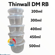 THINWALL DM/TEMPAT MAKAN BULAT/THINWALL BULAT 450ML RB 1 DUS 500 SET