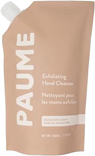Paume Exfoliating Hand Soap Cleanser Bottle | Moisturizing Hand Soap Refills, Liquid Hand Soap, Hand Wash Cleaner 16.9 oz / 500 ml