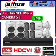 DAHUA 8-CHANNEL 5.0MP Package Full HD CCTV 8CH 5MP DVR recorder 1944P IR Camera Set P2P view phone