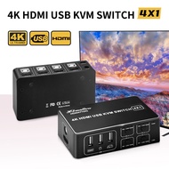 4 port KVM Switch HDMI-compatible KVM Switch 4K 2 port B HDMI KVM Switch for 2 PC laptop sharing HDMI monitor&amp; moe keybo