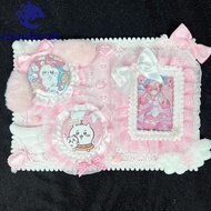 CRUNCHCRAFT​ Badge Display Board for Ita Bag, Magnetic Handmade Itabag Insert Board, Decorative Lace