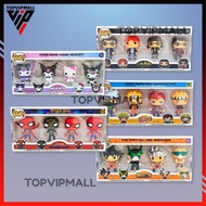 4pcs Collectible Figure Gift Set – Anime & Movie Characters (Naruto / DBZ / Spider-Man / Harry Potte