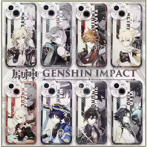 Cartoon Genshin Impact Wanderer Phone Case For Samsung Galaxy S25 S24 S23 S22 Ultra Plus S23FE S24FE