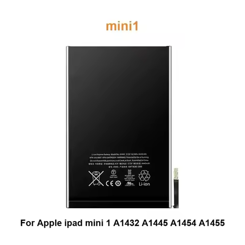 Tablet Battery For Apple ipad mini 1 A1432 A1445 A1454 A1455 mini1 4440mAh Real Capacity