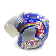 VIRTUE Helm SNI Half Face Wanita Cewek Perempuan Remaja Dewasa Motif Bunga Flower Original Kaca Anti