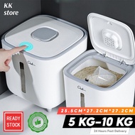 𝑲𝑲 Rice Storage Box Grain Container Household Cereal Rice Bucket Insect and Moisture Proof Sealed Ki