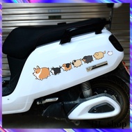 HL Dog Motorcycle Helmet Sticker Pet Dog Car Sticker Cartoon Sticker Dog Body External Scratch Cover