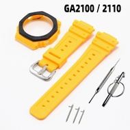 Resin Strap +Case Suitable for GA 2100 2110 GA B 2100 Modified Accessories Men's and Women's Strap W