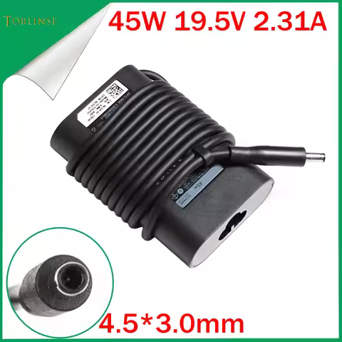 Laptop Adapter 4.5*3.0mm 19.5V 2.31A 45W Charger for Dell LA45NM131 DA45NM131 XPS 11 12 13 9350 Insp