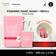 Klarens Hand Wash Pink Rose Refill + Hand Wash 300ml