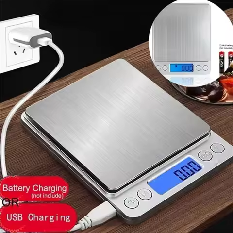 LCD Weight Scale Cooking Food Scale Kitchen Scales Jewelry Balance Electronic Kitchens Accessories G