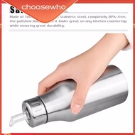 Stainless Steel Olive Oil Pourer Vinegar Dispenser Cooking Can Bottle Oil Jar
