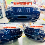 BMW E70 X5 E71 X6 M sport diamond front grille grill 2008 2009 2010 2011 2012 2013 cover bumper body
