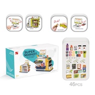 SUPER MARKET 46PCS Children's Toys Supermarket Cash Register Educational Toys