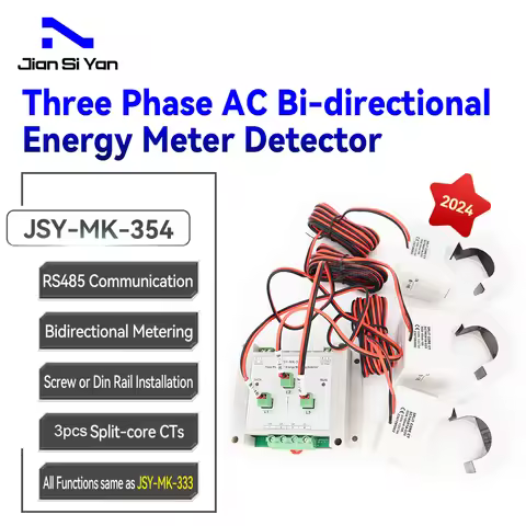 JSY-MK-354 500A Three Phase AC Bidirectional Power Energy Meter Module Detector
