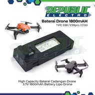 Baterai Drone E88 / E99pro / E100 Drone Battery 1800mAH Batre - RepublikElektro