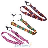 FAYSHOW2 Guitar Belts, Polyester Adjustable Guitar Strap, Ukulele Accessory Ethnic Style Ukulele Str