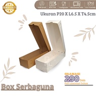 Box size L6.5 X P20 X H4.5cm multipurpose box for mini donuts, contents 3, mochi box contains 3, cak