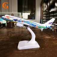 Thailand Air Bangkok Fish A320 Aircraft Model Thailand Airlines Airbus A320 Diecast Metal Plane Mode