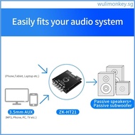 WU 2 1Channel ZKHT21 Digital Amplifier Module BT5 0 Power Subwoofer Amplifier Board